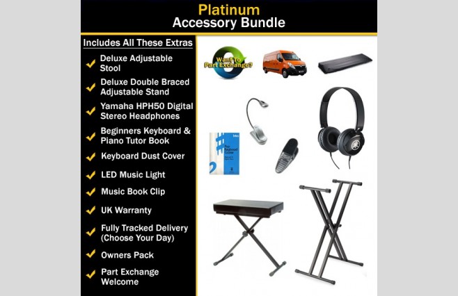 Portable Piano Accessory Bundle 3 - Platinum - Image 1
